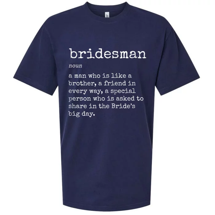 Mens Awesome Bridesman Definition Sueded Cloud Jersey T-Shirt