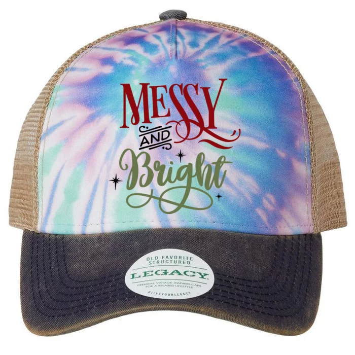 Messy And Bright Funny Xmas Legacy Tie Dye Trucker Hat