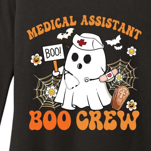 Medical Assistant Boo Crew Funny Ghost Halloween Costumes Womens CVC Long Sleeve Shirt