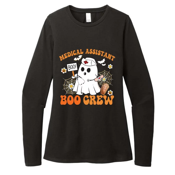 Medical Assistant Boo Crew Funny Ghost Halloween Costumes Womens CVC Long Sleeve Shirt