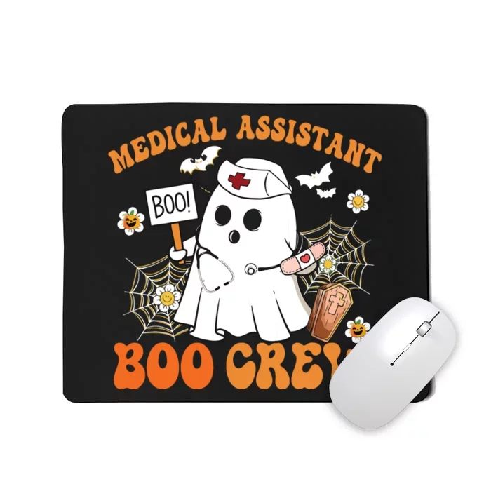 Medical Assistant Boo Crew Funny Ghost Halloween Costumes Mousepad