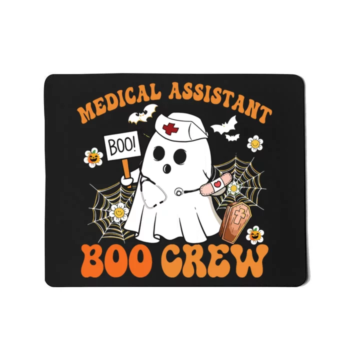 Medical Assistant Boo Crew Funny Ghost Halloween Costumes Mousepad