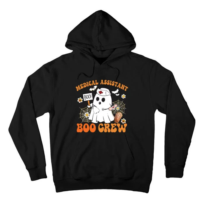 Medical Assistant Boo Crew Funny Ghost Halloween Costumes Tall Hoodie