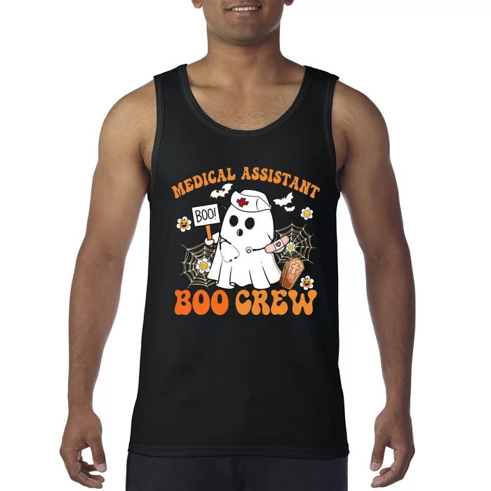 Medical Assistant Boo Crew Funny Ghost Halloween Costumes Tank Top