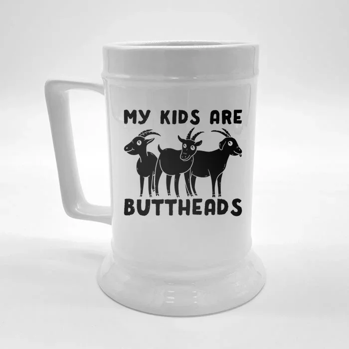 My Are Buttheads Farmer Saying Love Farm Gift Front & Back Beer Stein