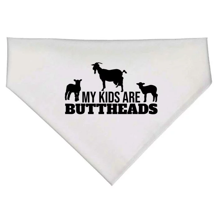 My Are Buttheads Goat Gift USA-Made Doggie Bandana