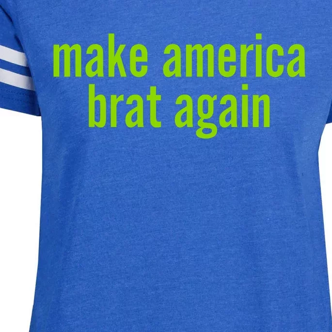 Make America Brat Again Kamala 2024 Trump Parody Enza Ladies Jersey Football T-Shirt