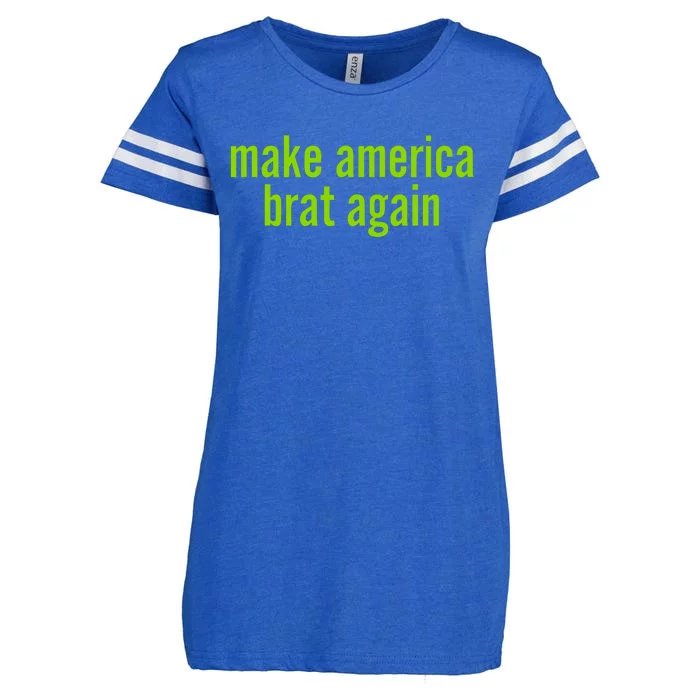 Make America Brat Again Kamala 2024 Trump Parody Enza Ladies Jersey Football T-Shirt