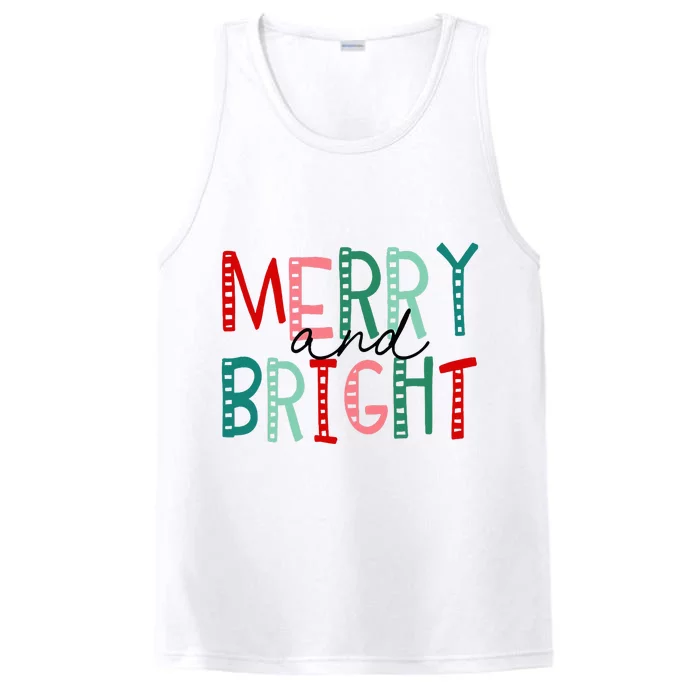 Merry And Bright Christmas Performance Tank