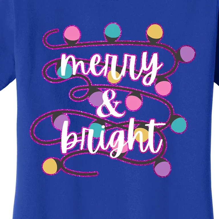 Merry And Bright Funny Gift Women's T-Shirt