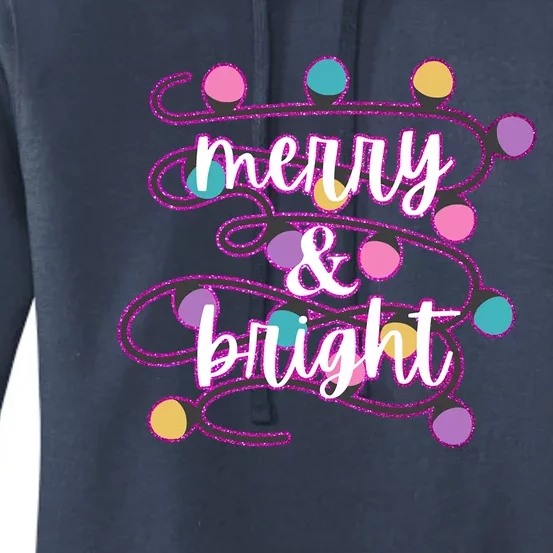 Merry And Bright Funny Gift Women's Pullover Hoodie