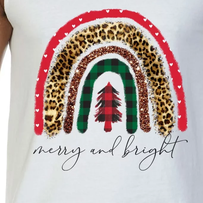 Merry And Bright Christmas Rainbow Festive Comfort Colors® Tank Top