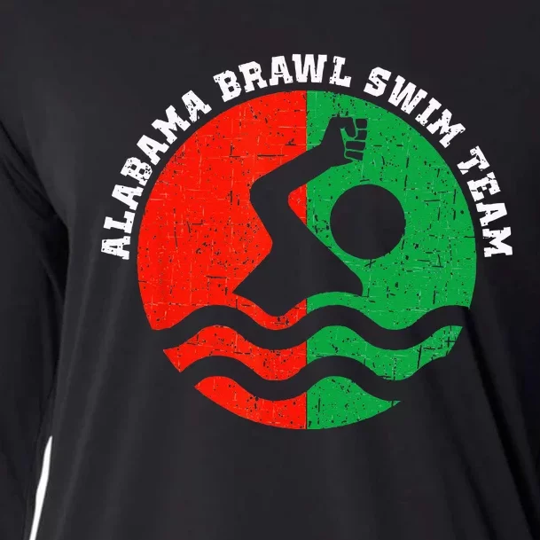 Montgomery Alabama Brawl Swim Team Graphic Cooling Performance Long Sleeve Crew