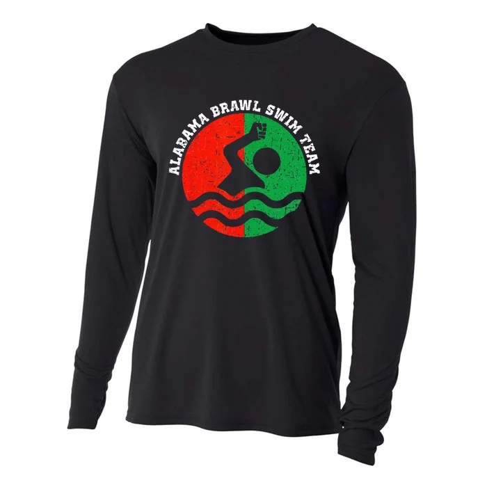 Montgomery Alabama Brawl Swim Team Graphic Cooling Performance Long Sleeve Crew