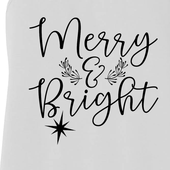 Merry And Bright Christmas Shirtmerry And Bright Women Premium Women's Racerback Tank