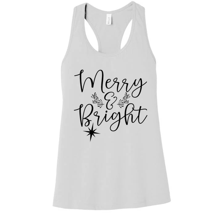 Merry And Bright Christmas Shirtmerry And Bright Women Premium Women's Racerback Tank