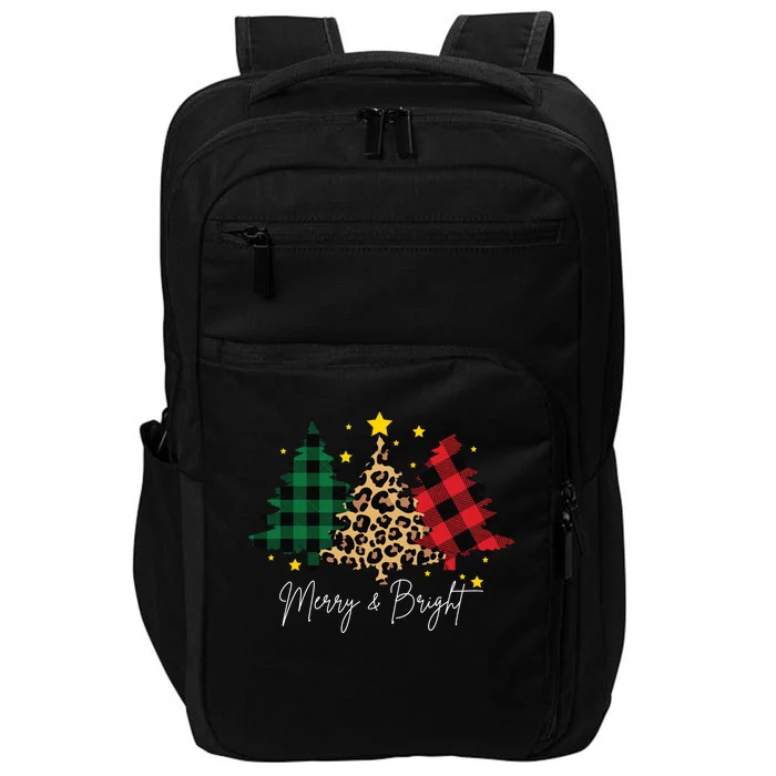 Merry And Bright Christmas Tree Festive Impact Tech Backpack