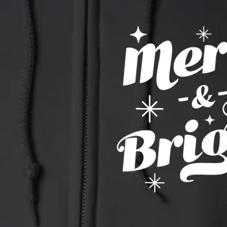 Merry And Bright Cute Red Matching Family Christmas Pajama Tank Top Full Zip Hoodie