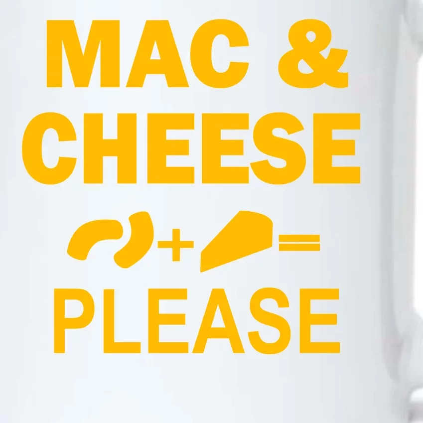 Mac & Cheese Please Black Color Changing Mug