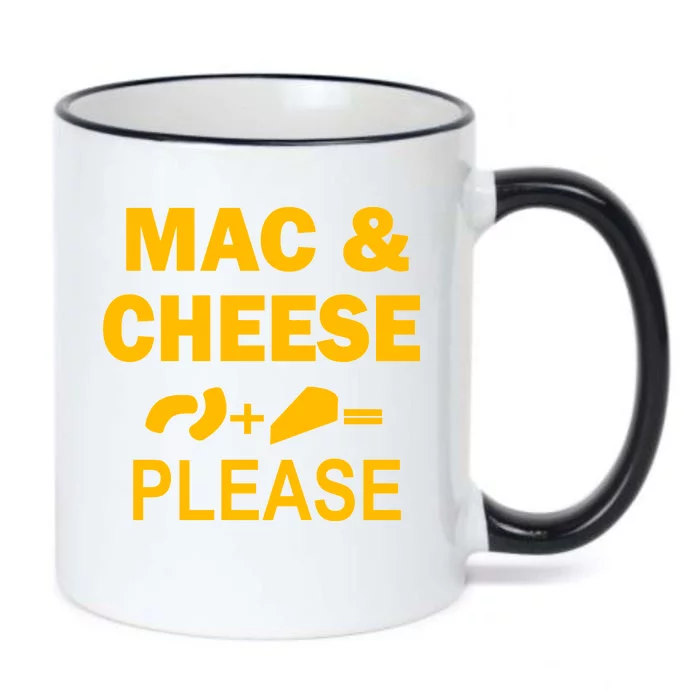 Mac & Cheese Please Black Color Changing Mug