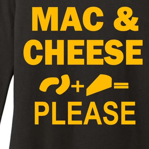 Mac & Cheese Please Womens CVC Long Sleeve Shirt