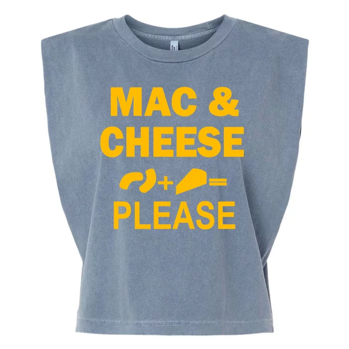 Mac & Cheese Please Garment-Dyed Women's Muscle Tee