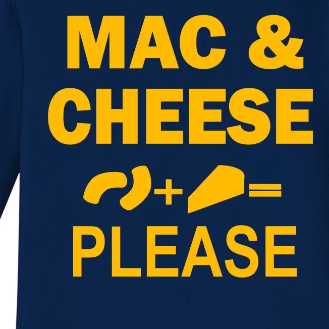 Mac & Cheese Please Baby Long Sleeve Bodysuit