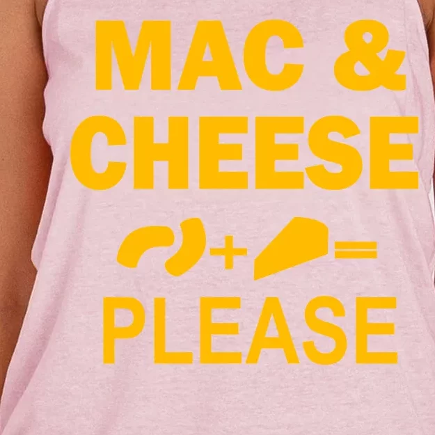 Mac & Cheese Please Women's Knotted Racerback Tank