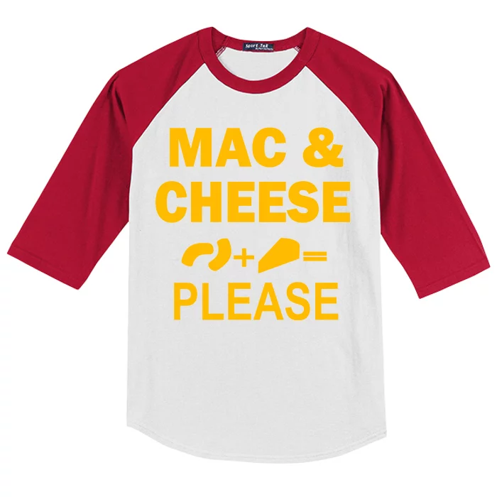 Mac & Cheese Please Kids Colorblock Raglan Jersey