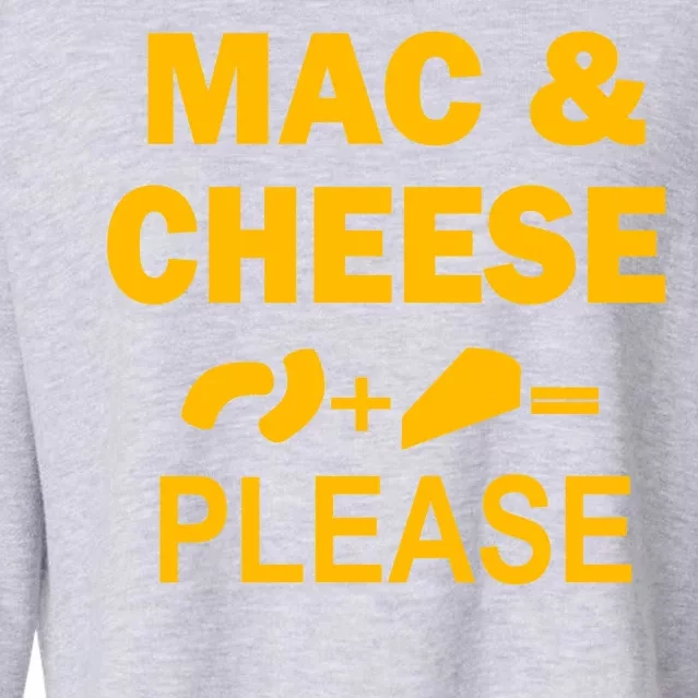 Mac & Cheese Please Cropped Pullover Crew