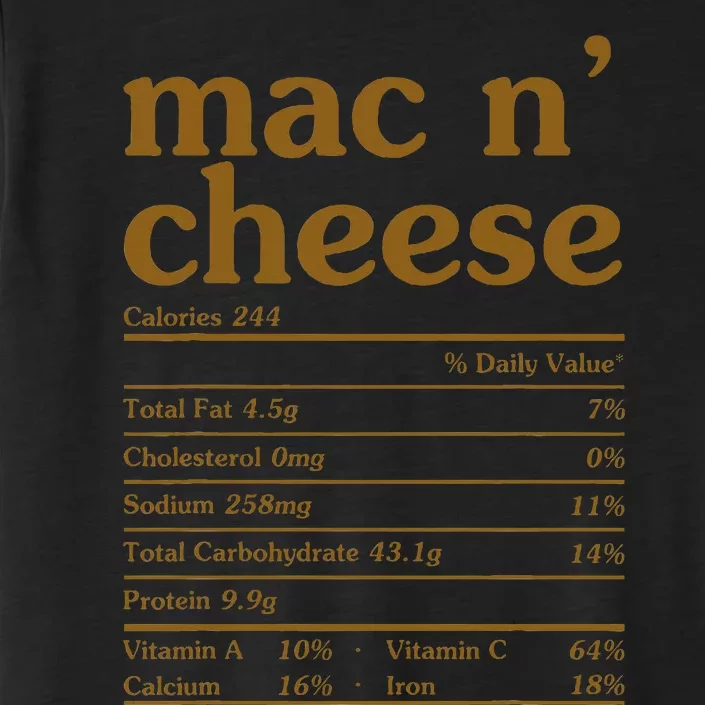 Mac and Cheese Nutrition Funny Thanksgiving Mac N' Cheese ChromaSoft Performance T-Shirt