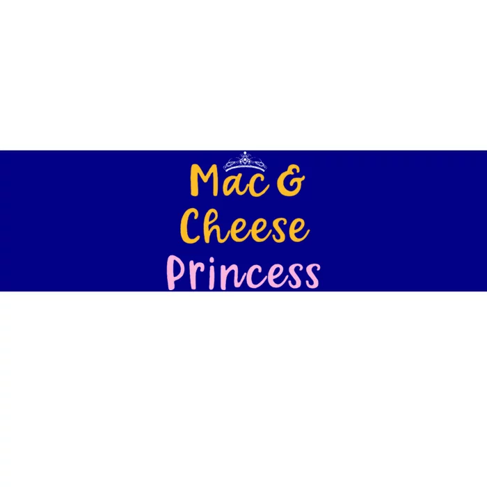 Mac and Cheese Princess Tiara Mac & Cheese Lover Gift Bumper Sticker