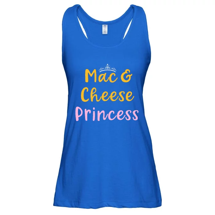 Mac and Cheese Princess Tiara Mac & Cheese Lover Gift Ladies Essential Flowy Tank