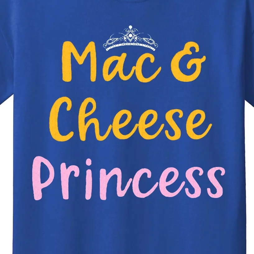 Mac and Cheese Princess Tiara Mac & Cheese Lover Gift Kids T-Shirt