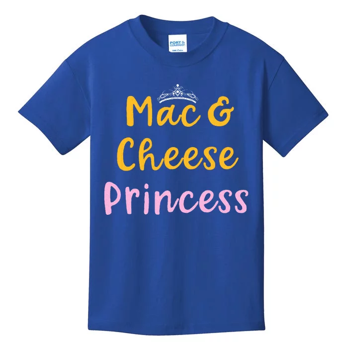 Mac and Cheese Princess Tiara Mac & Cheese Lover Gift Kids T-Shirt