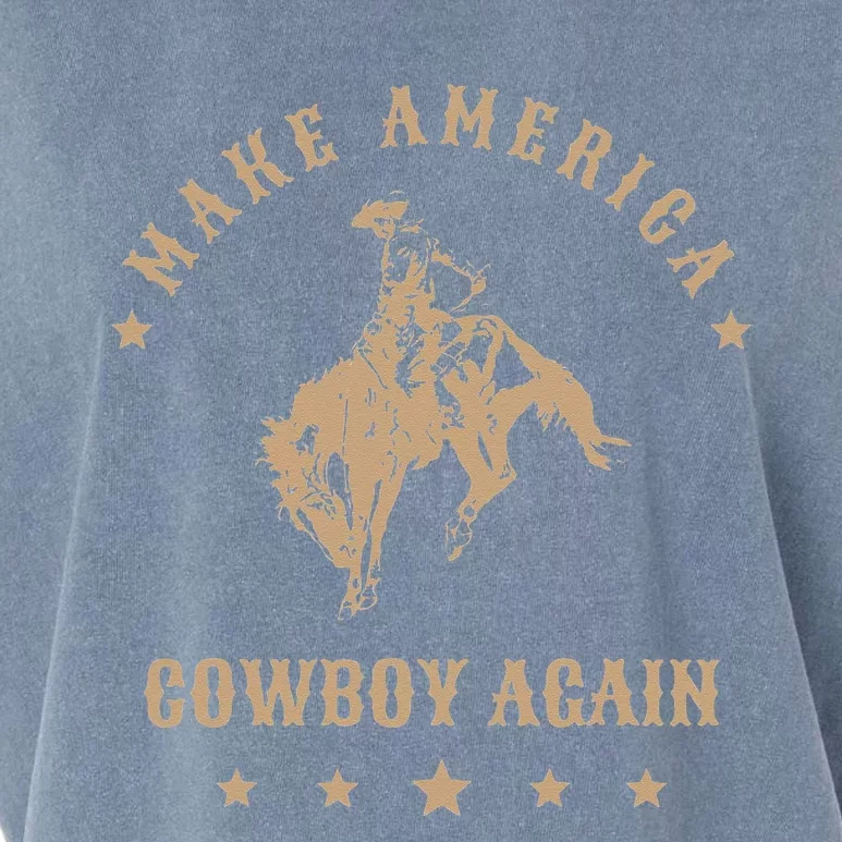 Make America Cowgirl Cowboy Again Garment-Dyed Women's Muscle Tee