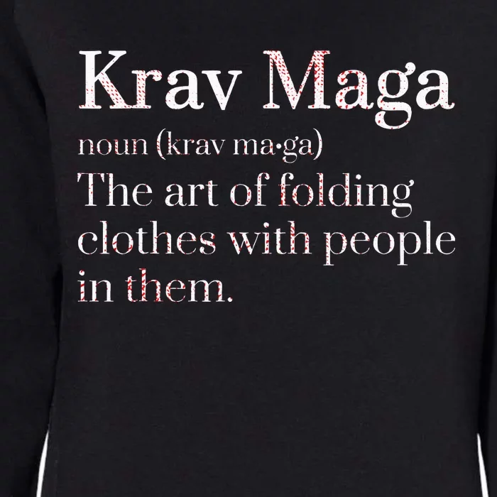 Martial Arts Combat Israeli Athlete Krav Maga Womens California Wash Sweatshirt