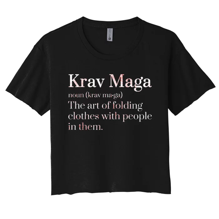 Martial Arts Combat Israeli Athlete Krav Maga Women's Crop Top Tee