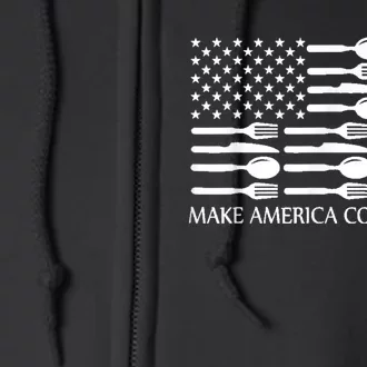 Make America Cook Again Cooking Chef Full Zip Hoodie