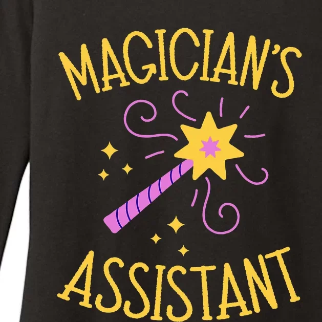 Magician Assistant Costume Birthday Christmas Womens CVC Long Sleeve Shirt