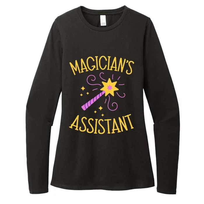 Magician Assistant Costume Birthday Christmas Womens CVC Long Sleeve Shirt