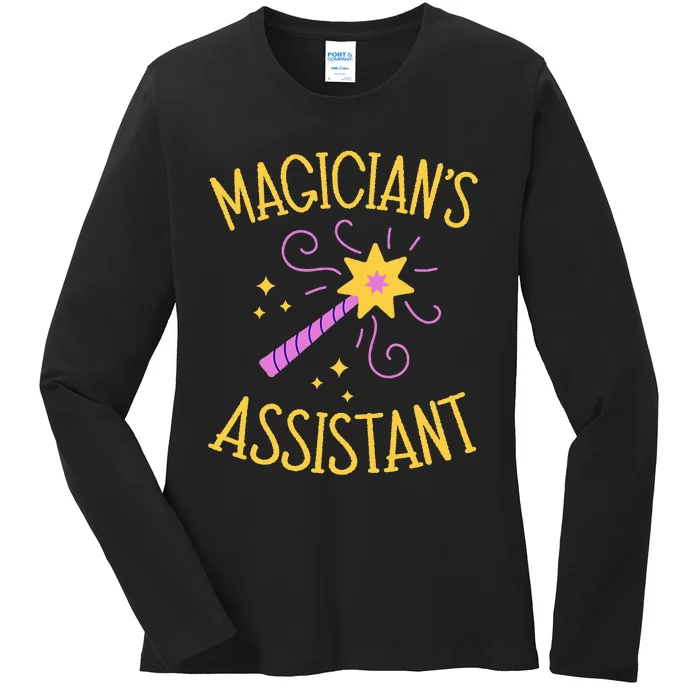 Magician Assistant Costume Birthday Christmas Ladies Long Sleeve Shirt