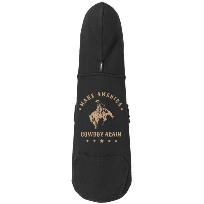 Make America Cowgirl Cowboy Again Doggie 3-End Fleece Hoodie