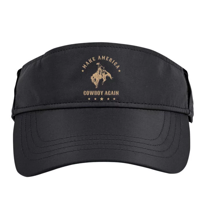 Make America Cowgirl Cowboy Again Adult Drive Performance Visor