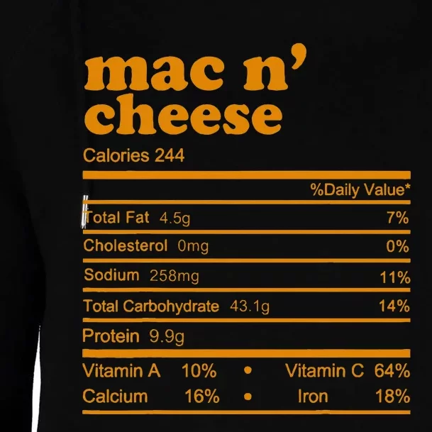 Mac And Cheese Nutrition Facts 2021 Thanksgiving Nutrition Womens Funnel Neck Pullover Hood