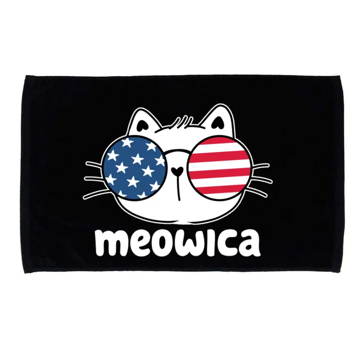 Meowica America Cat Cute Microfiber Hand Towel