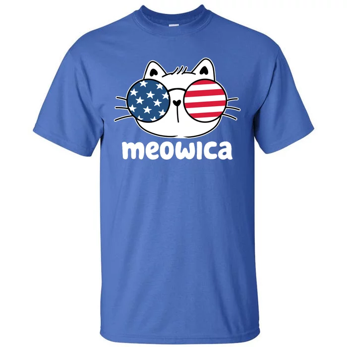 Meowica America Cat Cute Tall T-Shirt