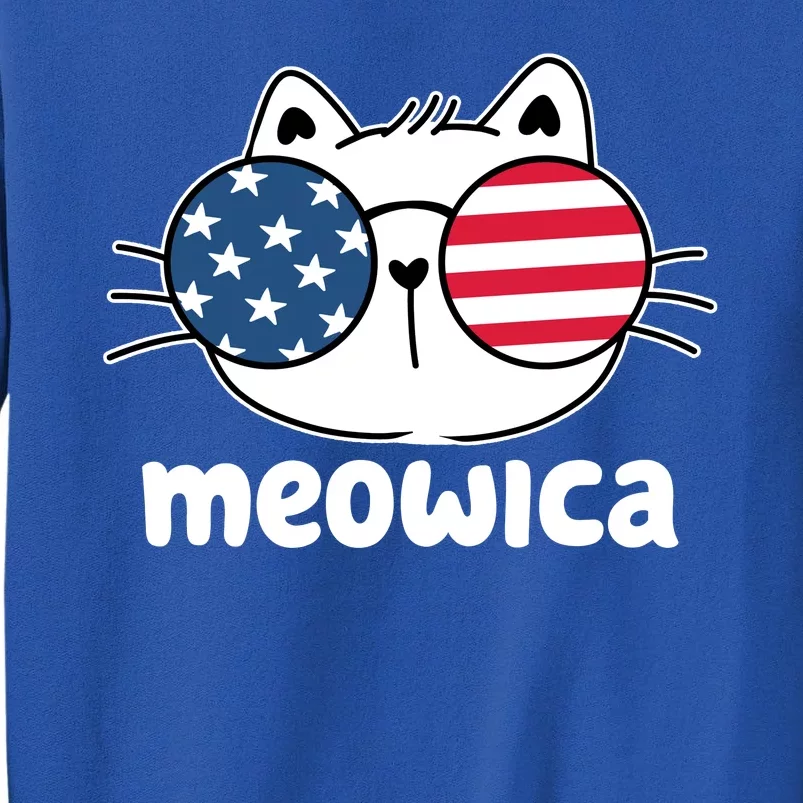 Meowica America Cat Cute Tall Sweatshirt