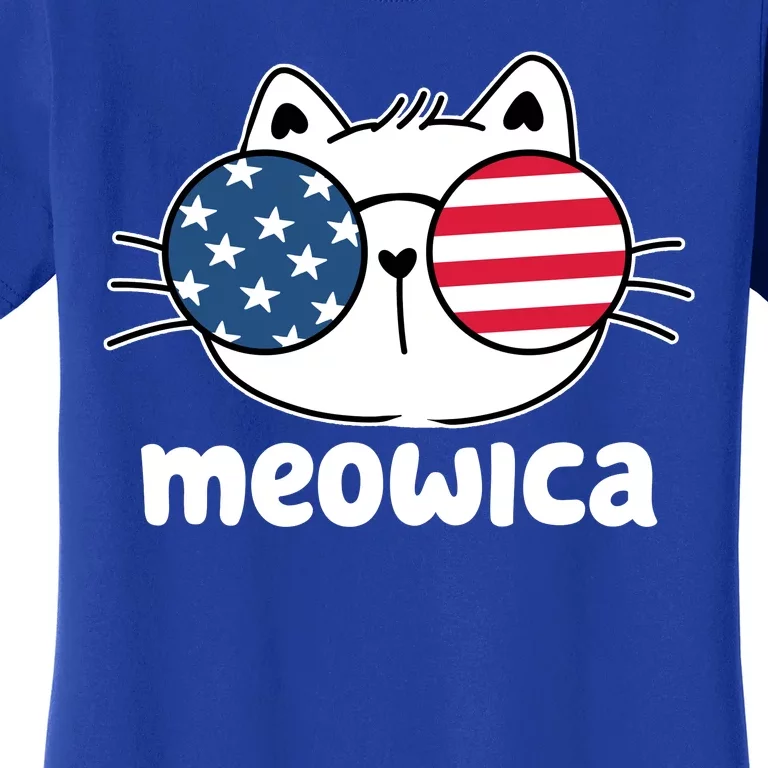 Meowica America Cat Cute Women's T-Shirt