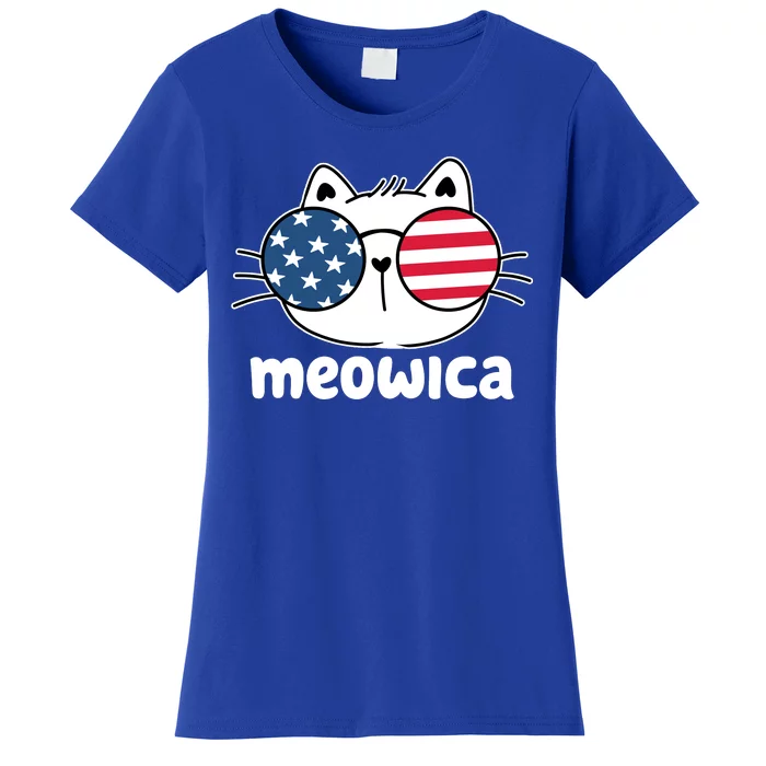 Meowica America Cat Cute Women's T-Shirt